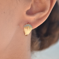 Esmarie Earrings & Tresor Open Ring Gift Set (Gold) image