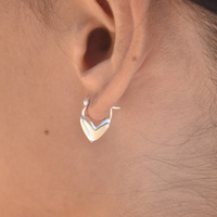 Femi Earrings & Kindred Heart Necklace Gift Set (Silver) image