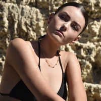 Trust The Flow Necklace & Bracelet Gift Set (Gold) image