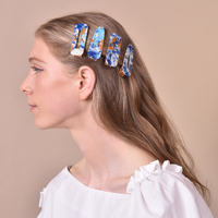 Bluebell Artsy Marble Print Hair Clip Set image
