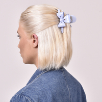 Layla Bow Hair Claw (Blue) image