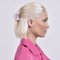 Layla Bow Hair Claw (Pink) image