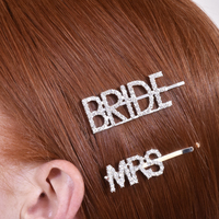 Bride & Mrs Hair Clip Set image