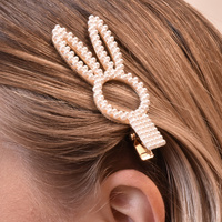 Piper Vintage Pearly Bunny Barrette image