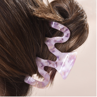 Indigo Modern Wave Hair Claw - Medium image