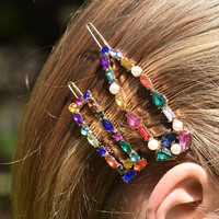Isabel Rhinestone Hair Clip Set image