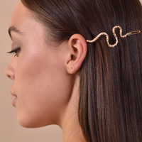 Anemone Gold Serpent Barrette image
