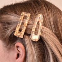 Beatrice Golden Foil Hair Clip Set image