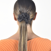 Laurie Mulberry Silk Scrunchie (Black) image