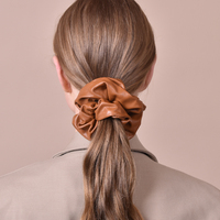 Aveline Leather Scrunchie (Turmeric Large) image