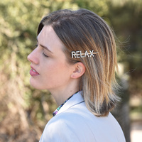 Relax Rhinestone Hair Clip image