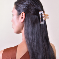 Toffee Modern Shimmer Hair Claw - Medium image