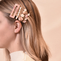 Perri Blush Mixed Barrette Clip Set image