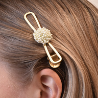 June Vintage Pearly Bouquet Barrette image