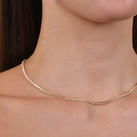 Lucille Gold Filled Diamante Necklace / Choker image
