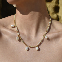Armenia Pearl Chain Necklace  image