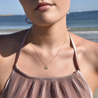 Aquarius Diamante Pendant Necklace (Gold) image