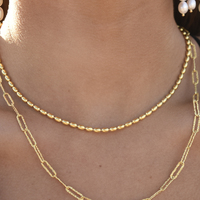 Modern Muse Beaded Necklace / Choker (Gold Vermeil) image