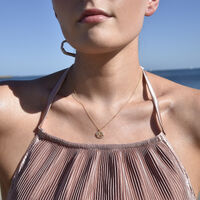 Cancer Diamante Pendant Necklace (Gold) image