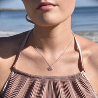 Cancer Diamante Pendant Necklace (Silver) image