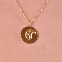 She Is Capricorn Artisan 24K Gold Zodiac Pendant Necklace image