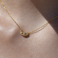 Harmonie Fine Evil Eye Necklace (Gold Vermeil) image