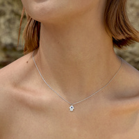 Esin Hand Evil Eye Pendant Necklace (Silver)  image