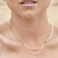 Ellamae Fine Dual Chain Necklace (Gold Vermeil) image
