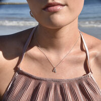 Leo Diamante Pendant Necklace (Silver) image