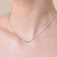 Love You Mom Fine Silver Necklace image