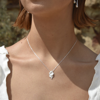 Artemisa Artisan Sculptural Pendant Necklace (Silver) image