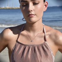 Sagittarius Diamante Pendant Necklace (Silver) image