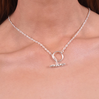 Ebba Silver Bar Pendant Necklace image