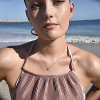 Taurus Diamante Pendant Necklace (Silver) image