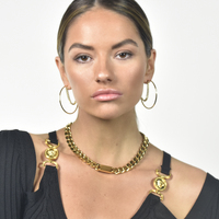 Amabel Modern Muse Gold Chain Necklace (Gold) image