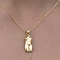 Eros Body Art Pendant Necklace (Gold) image