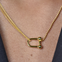 Astra Dual Link Pendant Chain Necklace  image