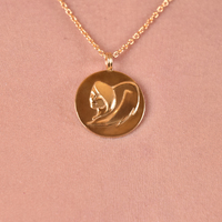 She Is Virgo Artisan 24K Gold Zodiac Pendant Necklace image
