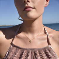 Virgo Diamante Pendant Necklace (Gold) image