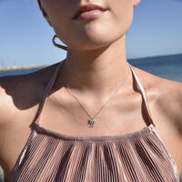 Virgo Diamante Pendant Necklace (Silver) image