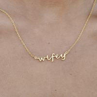 You Are My Wifey Necklace (24K Gold) image