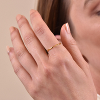 Amor Gold Filled Fine Open Ring image