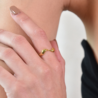 Celina Gold Wave Open Ring image
