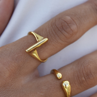 Aja Artisan Sculptural Flow Open Ring image