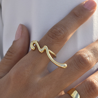 Amira Art Deco Open Ring image