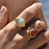 Samara Luxury Solid Opal Open Ring image