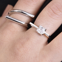 Braque Artisan Sculptural Frame Open Ring