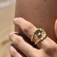 Eldora Artsy Wrap Open Ring (Gold Vermeil)  image
