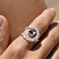 Eldora Artsy Wrap Open Ring (Silver) image