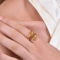 Tory Titanium Gold Ring image